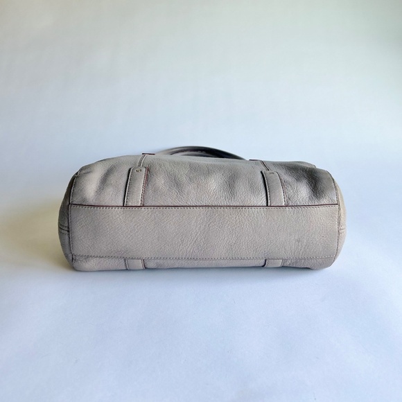 Kate Spade Grey Genuine Pebble Leather Handbag Shoulder Bag - Picture 8 of 15